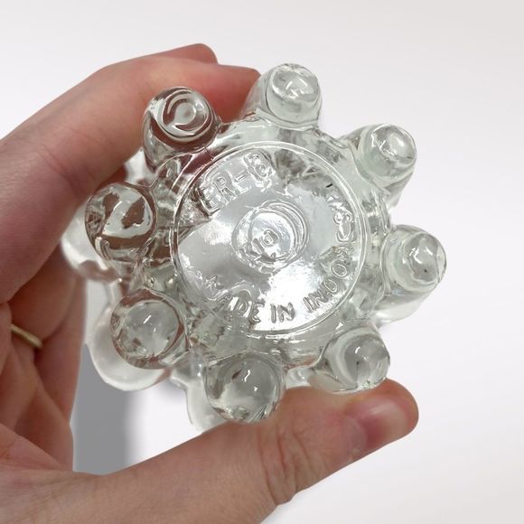 Vintage | Indonesian Glass Candle Holders (x4) - Picture 6 of 7